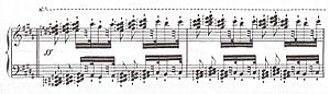 Extract from Les diablotins Op. 63 no. 45 featuring tone clusters Play (help·info)