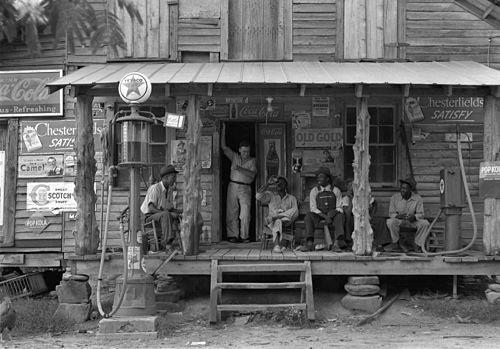 Country store in Gordonton, North Carolina, 1939