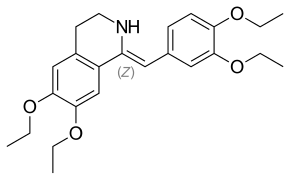 Representación de la estructura química.