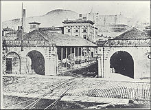 The original Dundee station on Ward road Dundee Newtyle Station.jpg