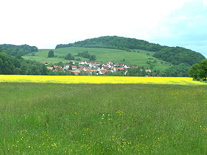 The Göringer Stein seen from the east