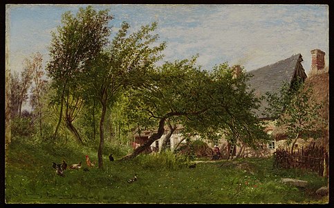 Cour de ferme (1862), musée des Beaux-Arts de Boston.