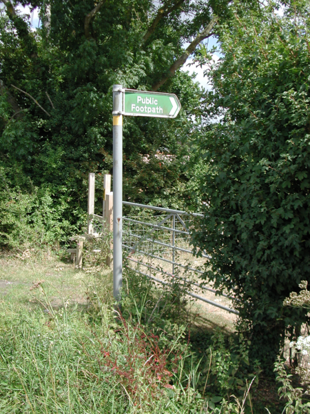 File:English public footpath sign and stile.tiff