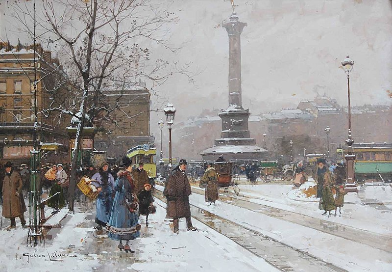 File:Eugene Galien-Laloue (1854 - 1941) - Place de la Bastille.jpg