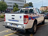 Un Ford Ranger de la police municipale d'Évry-Courcouronnes, en 2021 (Essonne, France)