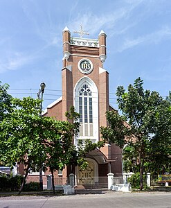 Exterior of Gedangan Church... shame there are so many stitching errors with the power lines