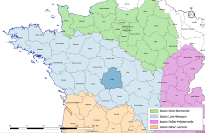 Réseau hydrographique de l'Indre