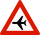 Norway low flying aircraft sign.