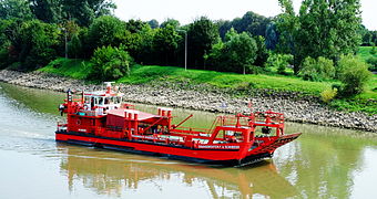 Boot der Feuerwehr Mainz