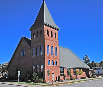 2003 church, built after 1903 church was destroyed by fire FirstPresbyterianUnited-SaultSteMarieMI.jpg