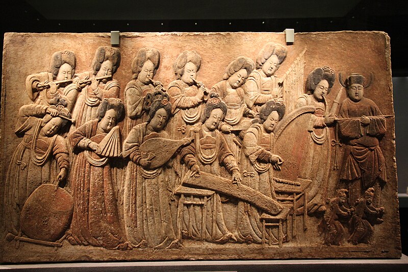 File:Five Dynasties Relief of Musicians (11865362735).jpg