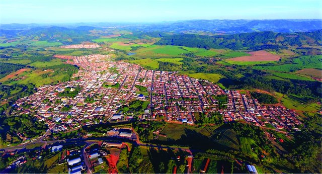 Vista aérea da cidade de Tapiratiba