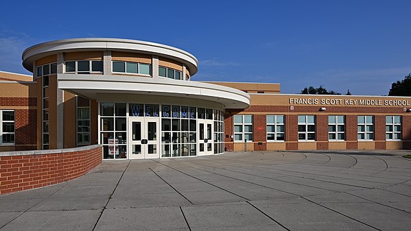 Francis Scott Key Middle School entrance, Silver Spring, MD