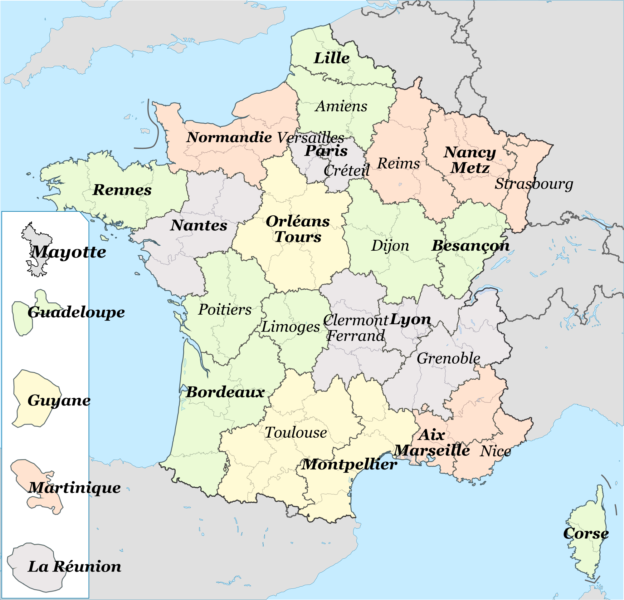 Popular 232 List french map