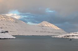 A fjord télen