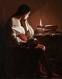 Georges de La Tour, Magdalene with the Smoking Flame, 1640