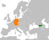 Location map for Georgia (country) and Germany.