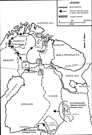 Laplandskrigen, 1. oktober 1944 – 25. april 1945