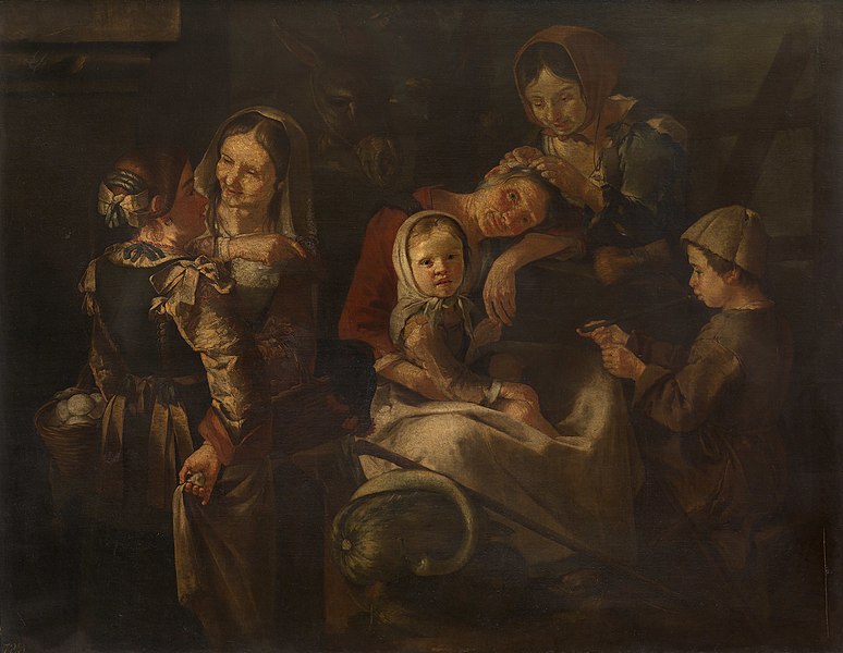 File:Giovanni Francesco Cipper (b. c. 1670 active 1705-36) - Peasant Women and Children - RCIN 402535 - Royal Collection.jpg