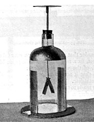 Gold leaf electroscope homemade.jpg