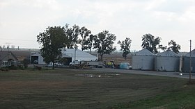 Buildings at the island's only farm Grand Tower Island farm.jpg