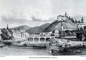Ferdinandbrücke um 1855