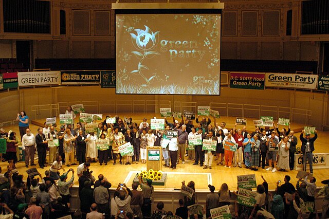 The 2008 Green Party National Convention held in Chicago. Various third parties also hold their own national conventions.