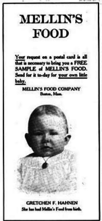 Mellins Food Defunct nutritional supplement and its maker