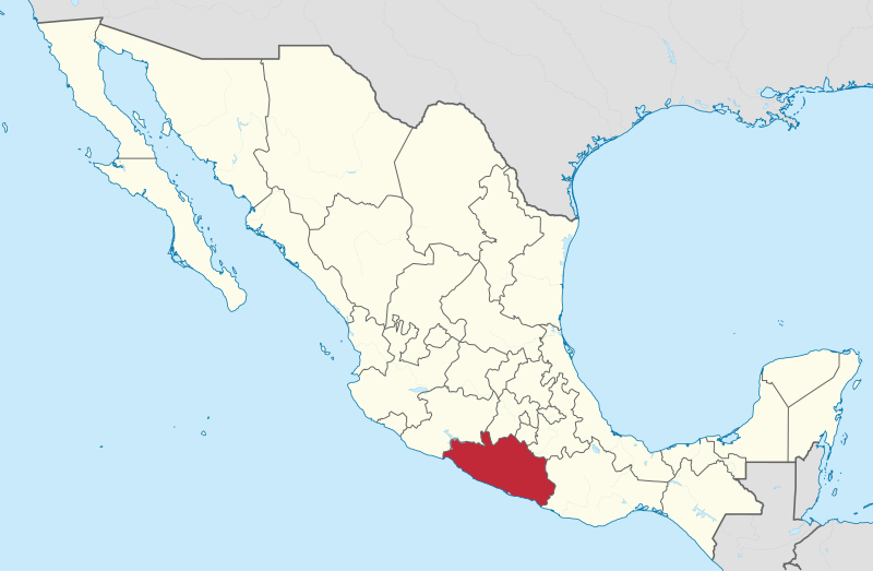 File:Guerrero in Mexico (location map scheme).svg