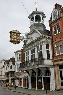 <span class="mw-page-title-main">Guildford Guildhall</span> Municipal building in Guildford, Surrey, England