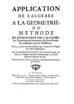 Guisnée - Application de l'algebre a la geometrie, 1733 - 1462541.jpg