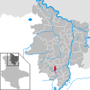 Location of Hüselitz in Stendal district