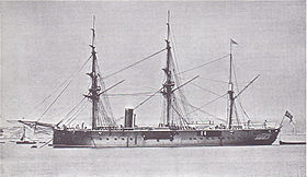 illustration de HMS Invincible (1869)