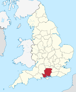 Hampshire (ceremonial county) in England.svg