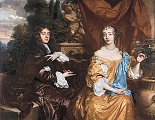 Henry Hyde, Viscount Cornbury, later 2nd Earl of Clarendon (1688–1709) and his wife, Theodosia Capel, Viscountess Cornbury, by Peter Lely.jpg