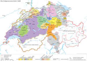 Geschichte Der Schweiz: Vorläufer, Überblick über die Geschichte auf dem heutigen Staatsgebiet der Schweiz vor 1291, Entstehung und Wachstum der Alten Eidgenossenschaft 1291–1515