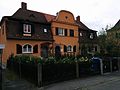 Group of terraced houses in the garden city of Werderau