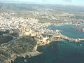 Ibiza-stad vanuit de lucht