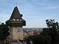 Deutsch: Uhrturm, Graz, Österreich English: Clocktower, Graz, Austria