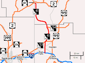 300px idaho highway 41 map