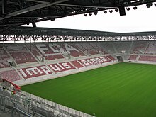 WWK-Arena während der Bauphase im Juni 2009