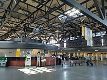 Interior of Ottawa VIA Rail Station including ticket desk