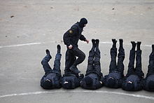 An elite group of Vityaz special forces personnel during a public exposition in 2012 Interpolitex 2012 (476-3).jpg