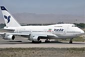 Boeing 747 Iran Aira na gradskom aerodromu