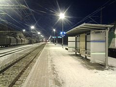 Quai de la gare de Jämsä.