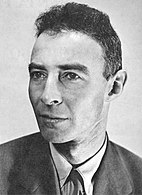 Portrait of J. Robert Oppenheimer, first director of Los Alamos National Laboratory.