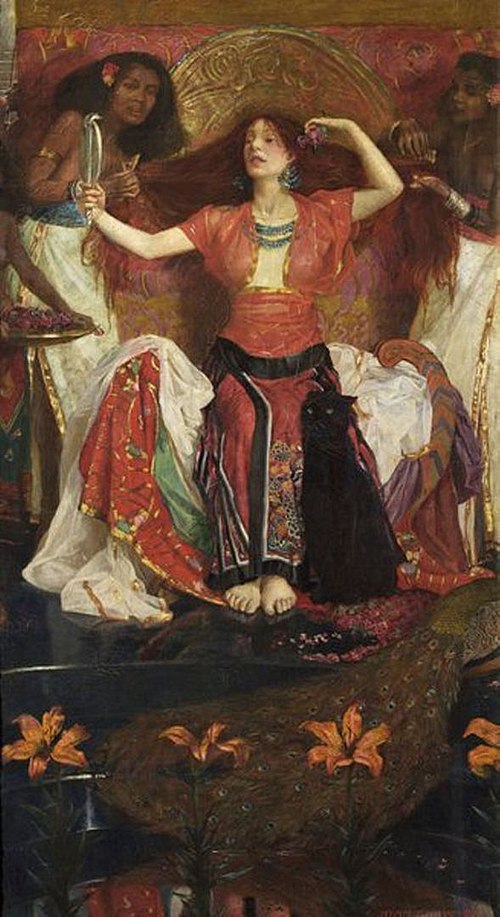 19th-century painting of Jezebel by John Liston Byam Shaw