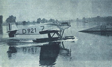 Junkers W 33 first prototype D-921 at the Deutschen Seeflug competition, July 1926