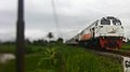 Kereta api Siliwangi setelah meninggalkan Sukabumi