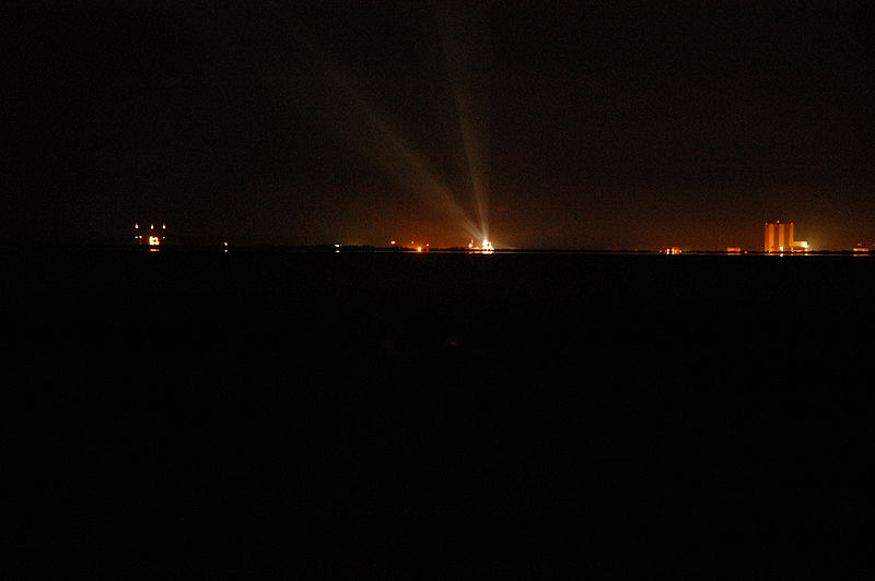 File:Kennedy Space Center Pre-Launch at Night.JPG